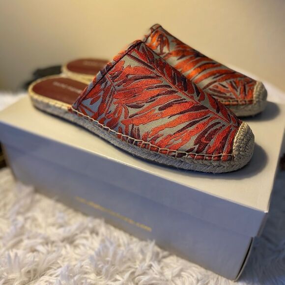 Marc Fisher New With Box Sz 8 1/2 Espadrille Slip On Colorful - Picture 1 of 11
